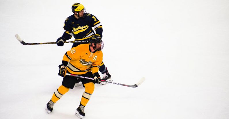 Ice Hockey - Hockey Players Playing Inside a Rink