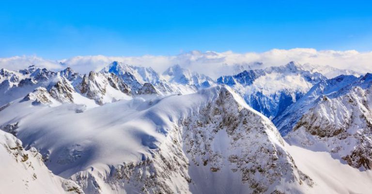 Mount Everest - Areal Photography Of Snow Coated Mountains Under Clear Blue Sky