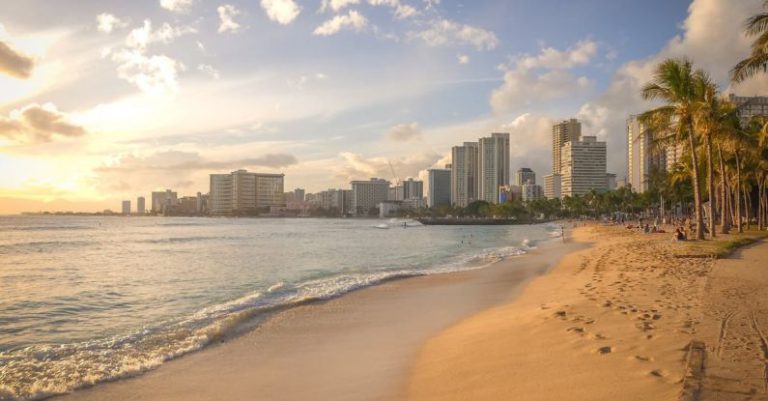 Hawaii - Building Beside Shore