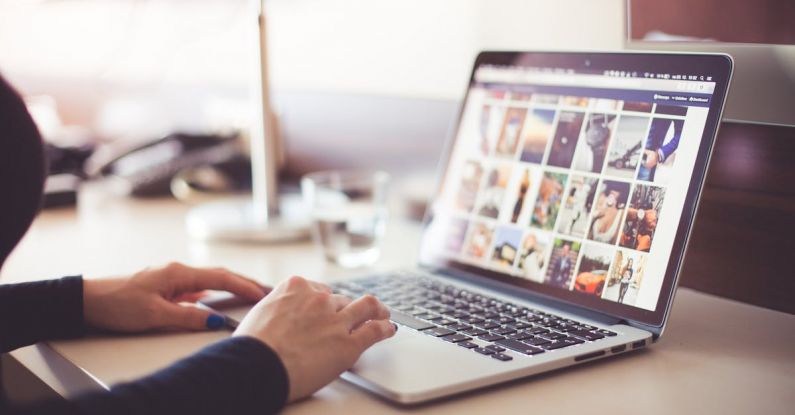 Internet - Person Using Laptop Computer during Daytime