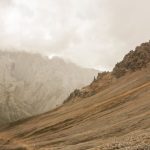 Gobi Desert - Brown and Gray Mountains Under Gray Clouds