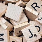 Words - Brown Scrabble Boards With Letters